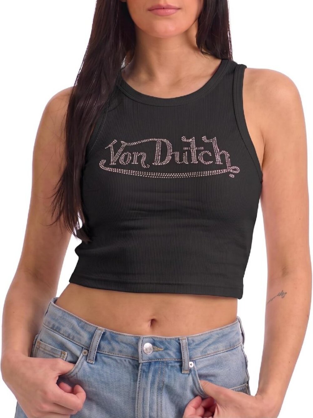 Graphic Crop Tank for Women | Trendy Signature Design | Multiple Colors